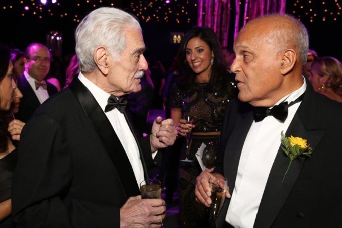 Omar Sharif and our Founder and President, Professor Sir Magdi Yacoub, OM, and our Honorary Vice President, Mrs Sherine Sawiris