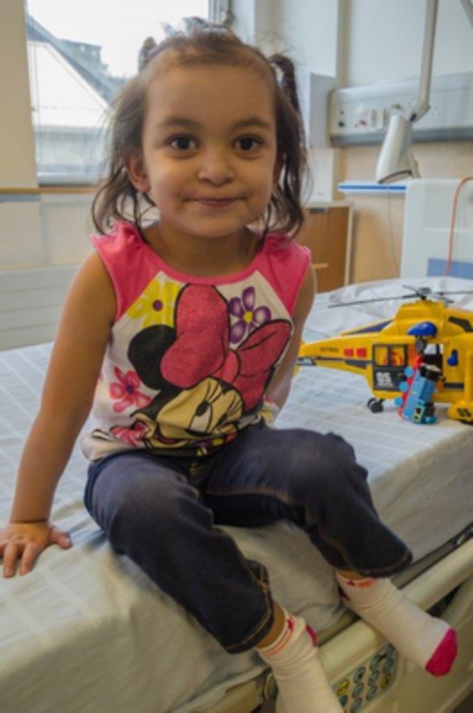 Bitia at her pre-operative check