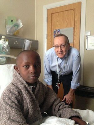 Sharon with her anaesthetist, Dr Duncan Macrae